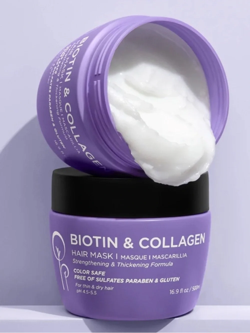 Luseta Biotin & Collagen Hair Mask 3.38fl.oz./100ml Thicker Fuller Hair